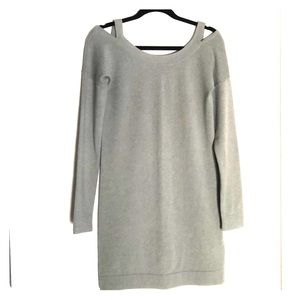 Theory cold shoulder sweater dress